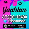 Yaahlan 67200+10400 Diamonds (Global)