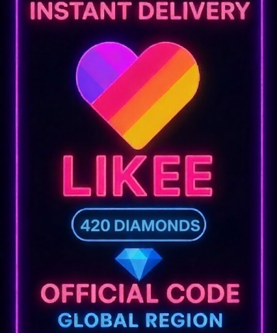 Likee 420 Diamonds Code - 10$