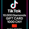 TikTok - Douyin 10.000 Diamonds Gift Card 1000 CNY
