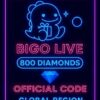 Bigo Live - 800 Diamonds (Global)