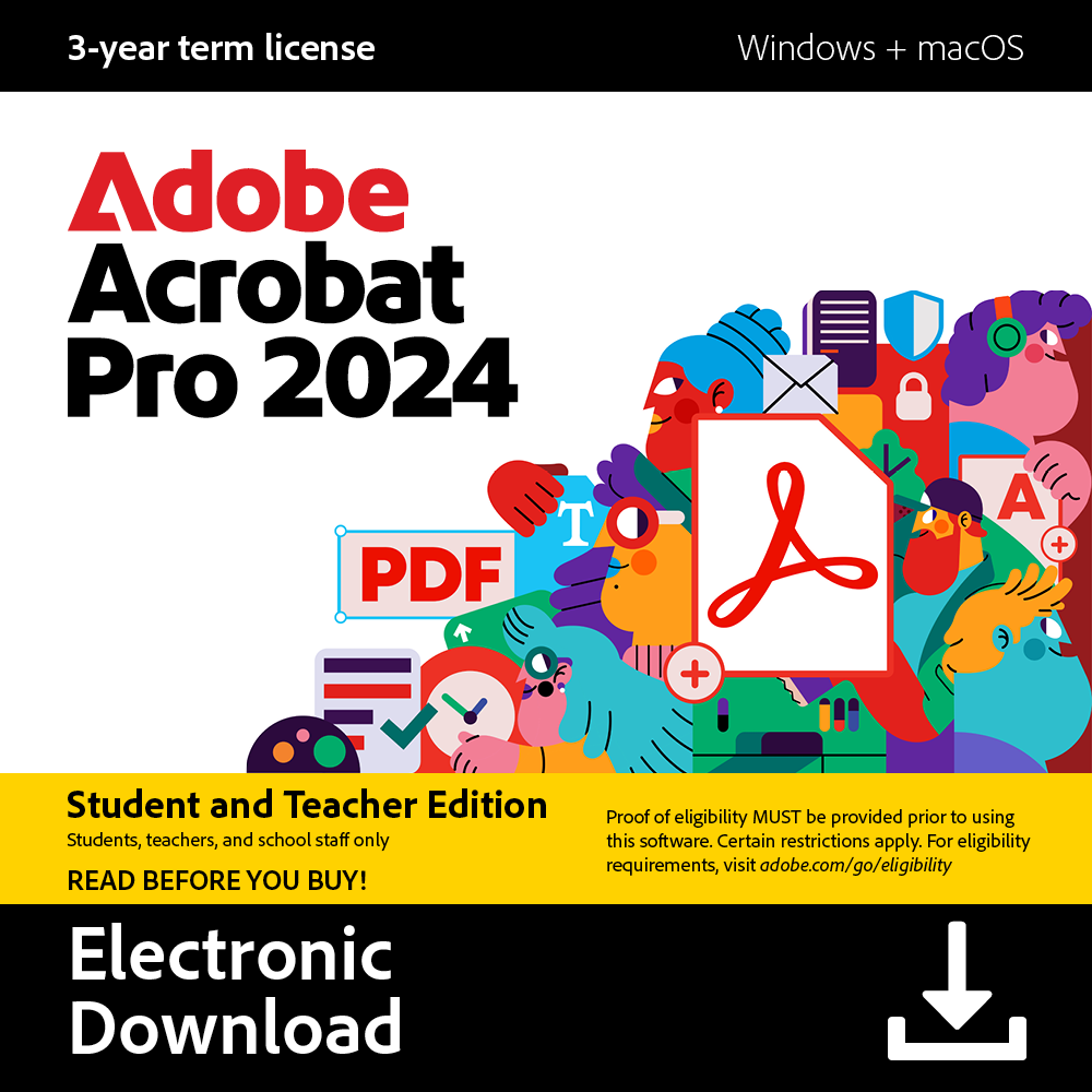Adobe Acrobat Pro 2024 STE 3Y ESD TR